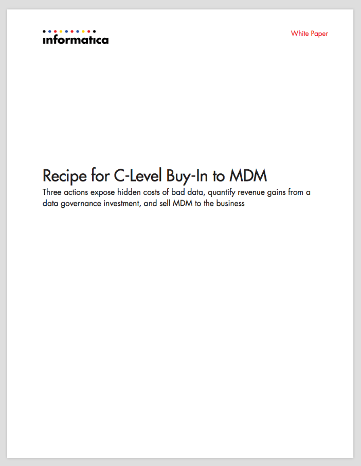 Recipe for C-Level Buy-In to MDM | Whitepaper